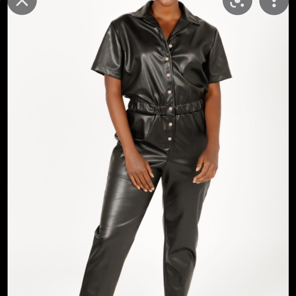 Smash & Tess Leather Romper NWT